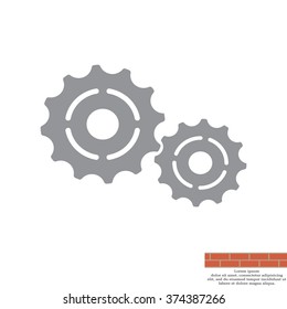 Vector Cog Settings Icon Symbol