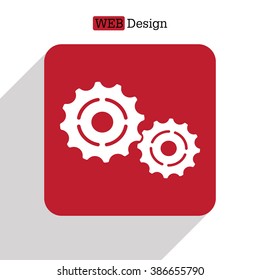 Vector Cog Settings Icon Symbol