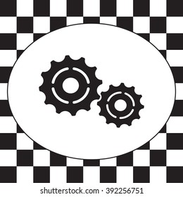 Vector Cog Settings Icon Symbol