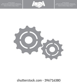 Vector Cog Settings Icon Symbol
