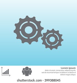 Vector Cog Settings Icon Symbol