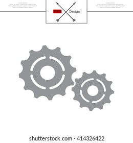 Vector Cog Settings Icon Symbol