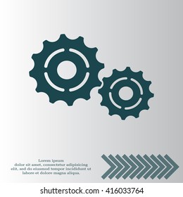 Vector Cog Settings Icon Symbol