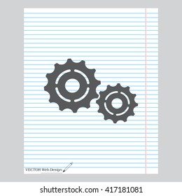 Vector Cog Settings Icon Symbol