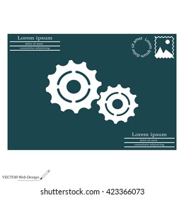 Vector Cog Settings Icon Symbol