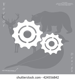 Vector Cog Settings Icon Symbol