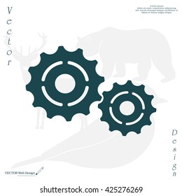 Vector Cog Settings Icon Symbol