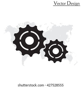 Vector Cog Settings Icon Symbol