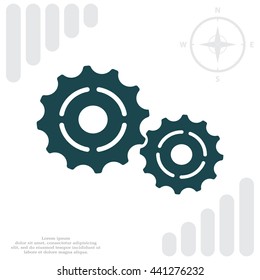 Vector Cog Settings Icon Symbol