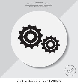 Vector Cog Settings Icon Symbol