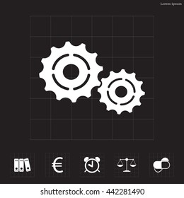 Vector Cog Settings Icon Symbol