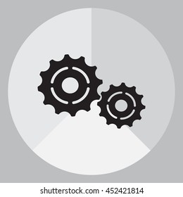 Vector Cog Settings Icon Symbol