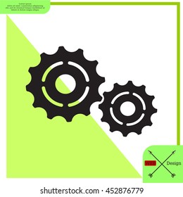 Vector Cog Settings Icon Symbol