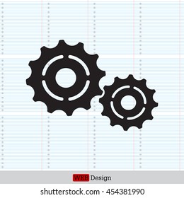 Vector Cog Settings Icon Symbol