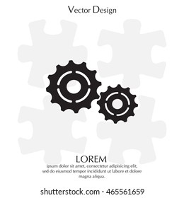 Vector Cog Settings Icon Symbol