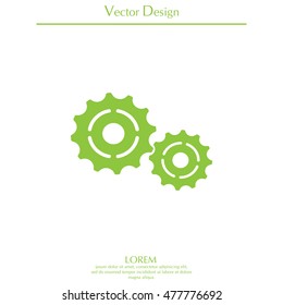 Vector Cog Settings Icon Symbol