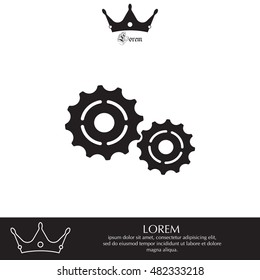 Vector Cog Settings Icon Symbol