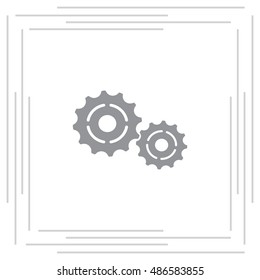 Vector Cog Settings Icon Symbol