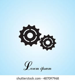 Vector Cog Settings Icon Symbol