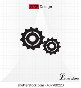 Vector Cog Settings Icon Symbol