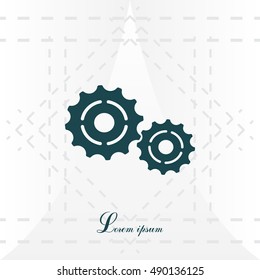 Vector Cog Settings Icon Symbol