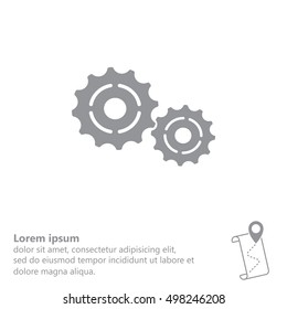 Vector Cog Settings Icon Symbol
