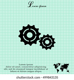Vector Cog Settings Icon Symbol