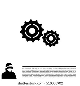 Vector Cog Settings Icon Symbol