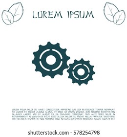 Vector Cog Settings Icon Symbol