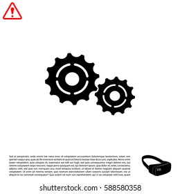 Vector Cog Settings Icon Symbol