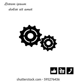Vector Cog Settings Icon Symbol