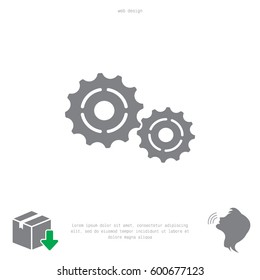 Vector Cog Settings Icon Symbol