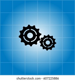 Vector Cog Settings Icon Symbol