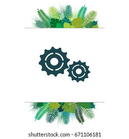 Vector Cog Settings Icon Symbol