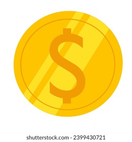 vector coin drawing Can be used in various jobs.