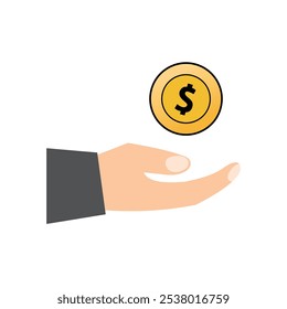 vector coins and banknotes suitable for finance theme design