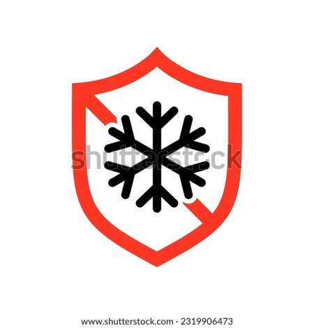 Vector Cold Protection Shield Badge Icon