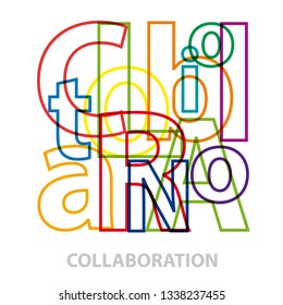 Vector collaboration. Broken text
