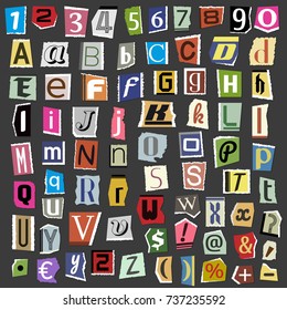 Magazine Letters Font Images Stock Photos Vectors Shutterstock