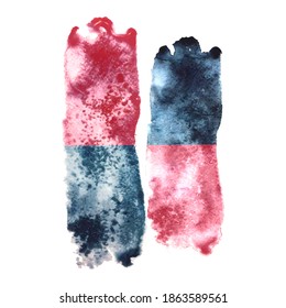 Vector collage modern poster with abstract watercolor texture shapes. Scandinavian Style. For posters, textile print, wrapping paper, greeting card template, social media post