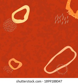 Vector collage modern poster with abstract shapes. Scandinavian Style. For posters, greeting card template, social media post