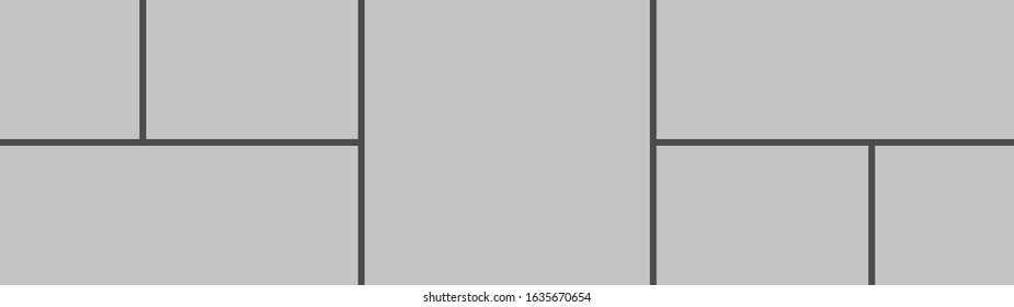 Vector collage for photos. Picture frame. Vector blank for scrapbook don't forget notes.