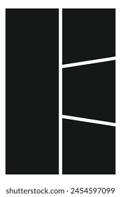 Vector collage for photos. Picture frame. Collage Frames Vector Comic Panels. Photo Collage Template
