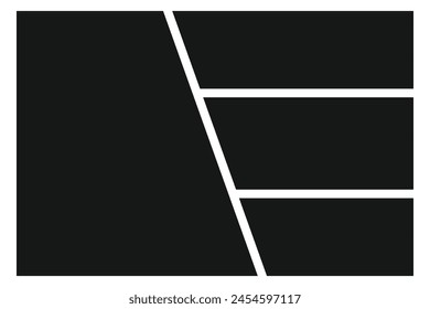 Vector collage for photos. Picture frame. Collage Frames Vector Comic Panels. Photo Collage Template