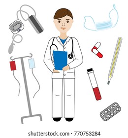 Vector collection about hospital