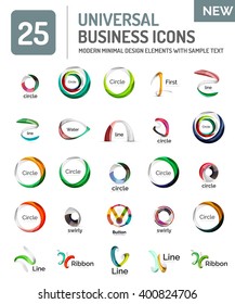 Vector collection of abstract company logo design concepts Vector collection of abstract company logo design concepts