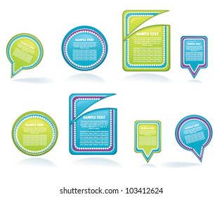 vector collection of abstract  forms,decorative speech bubbles and frames