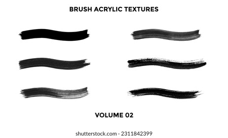 Vector Collection of Acrylic Brushstrokes