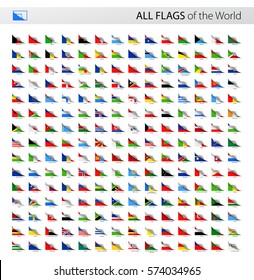 Vector Collection of All World Paper Corner Vector Flags