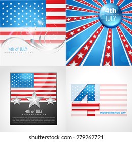 vector collection of american flag design  abstract background